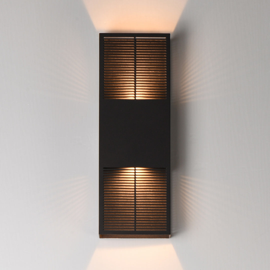 Grate 18 LED Outdoor Wall Sconce by Studio M Lighting – lifestyle