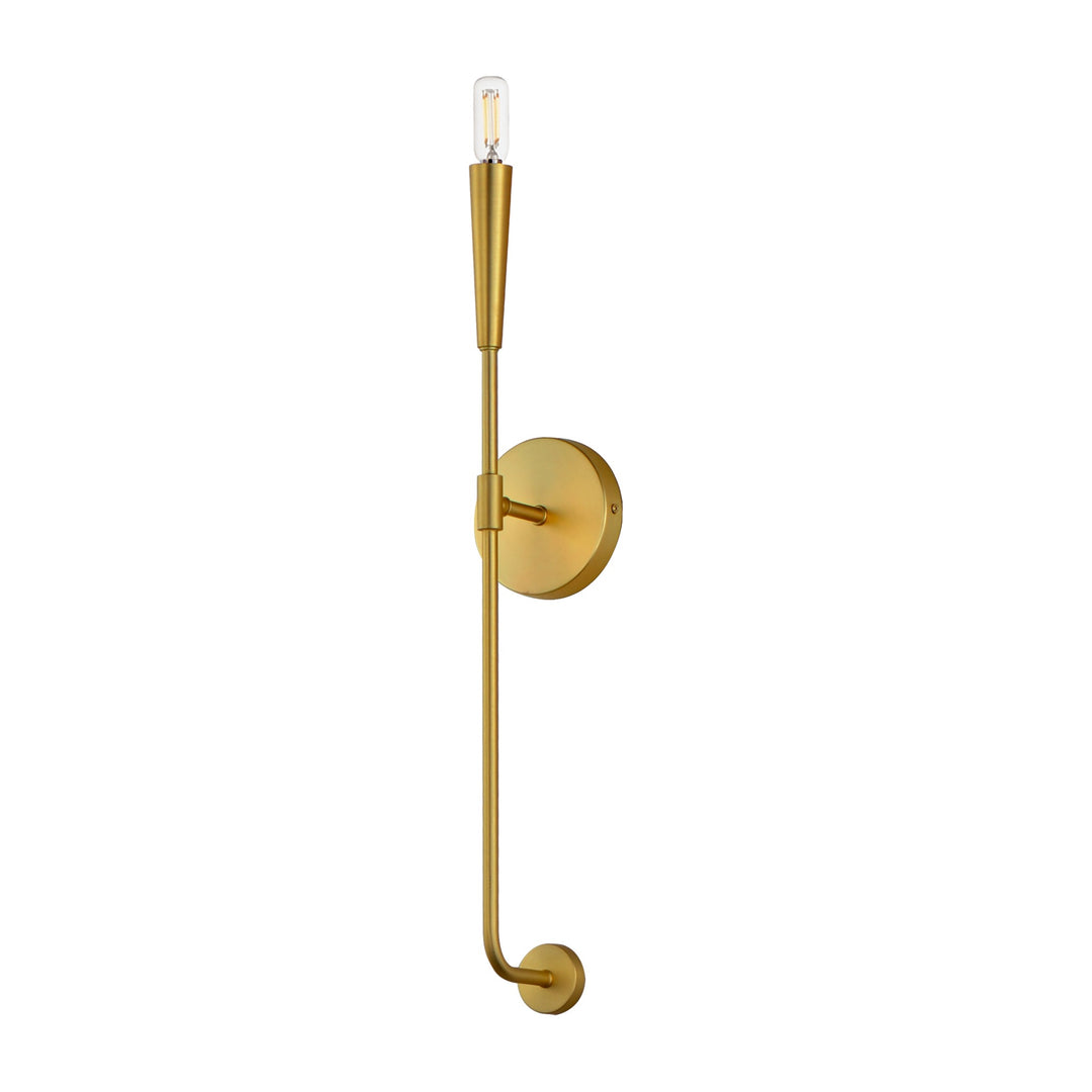 Vela 1-Light Sconce by Studio M Lighting in Satin Brass