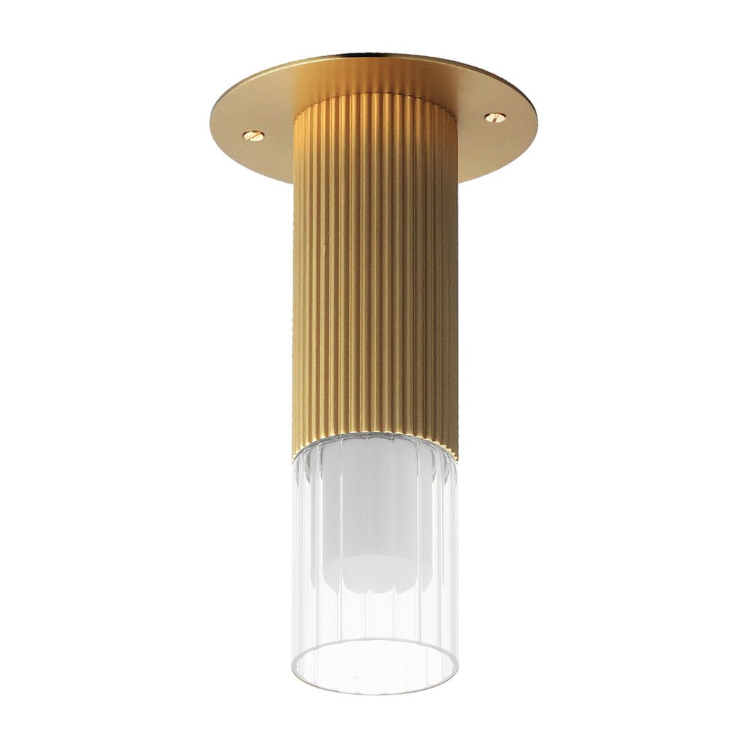 Reeds LED Flush Mount by Studio M Lighting in Gold