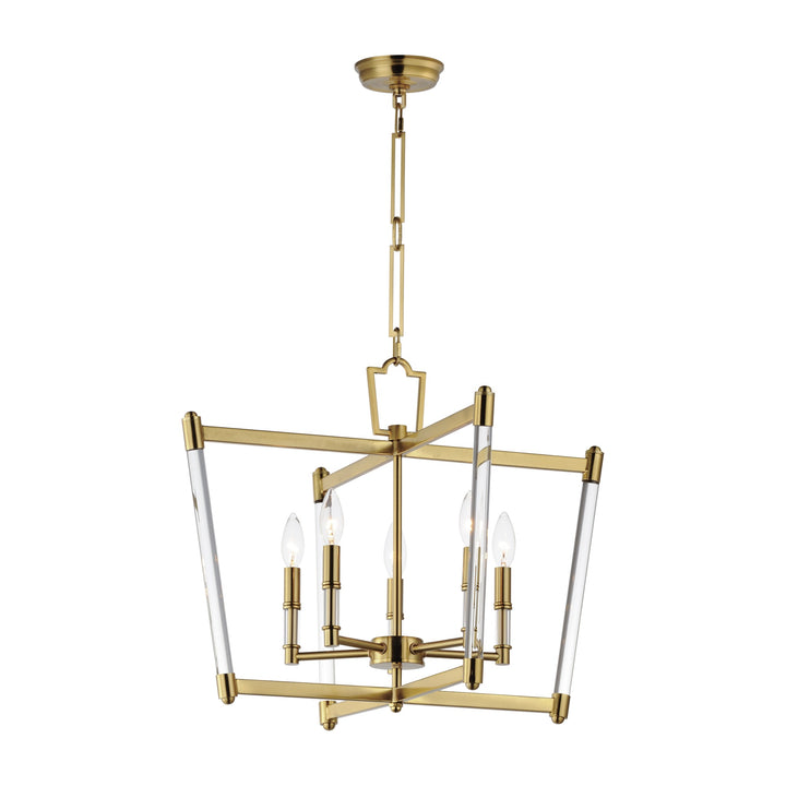 Lucent 5-Light Chandelier by Studio M Lighting in Heritage