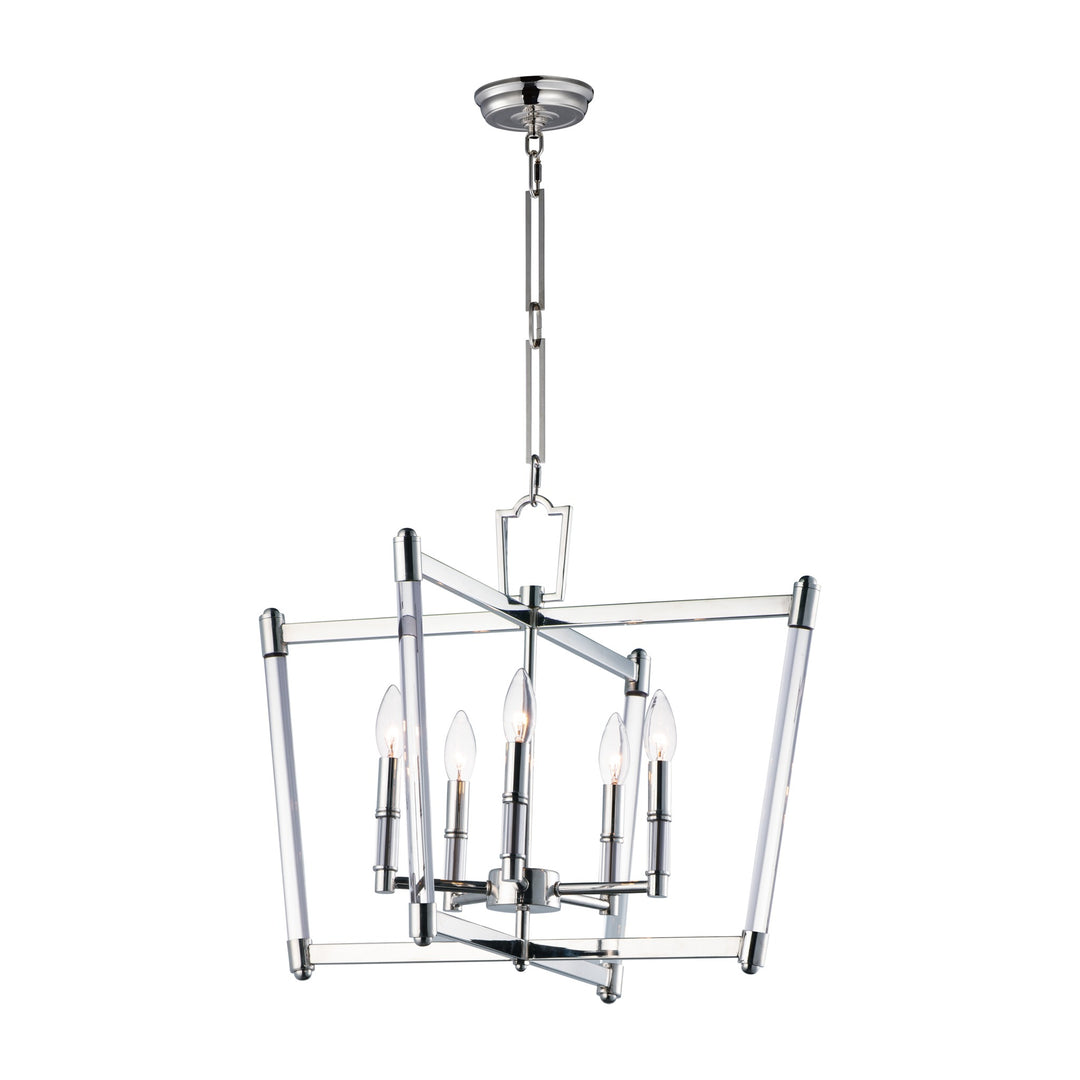 Lucent 5-Light Chandelier by Studio M Lighting in Polished Nickel