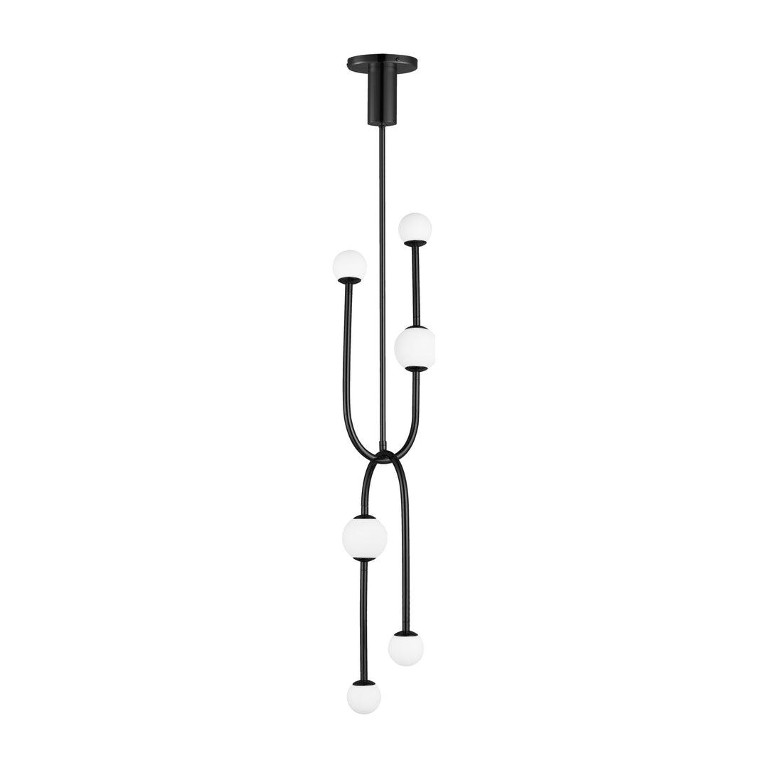 Alina 6-Light LED Pendant by Studio M Lighting in Black