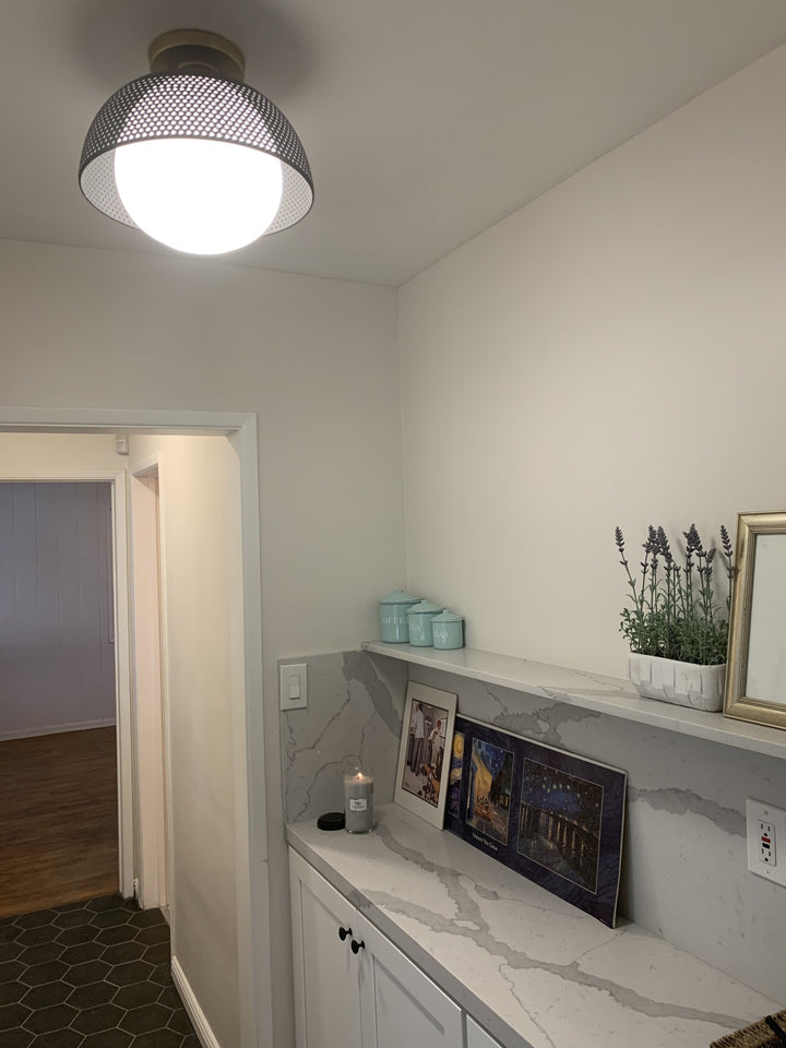 Perf Flush Mount by Studio M Lighting – lifestyle