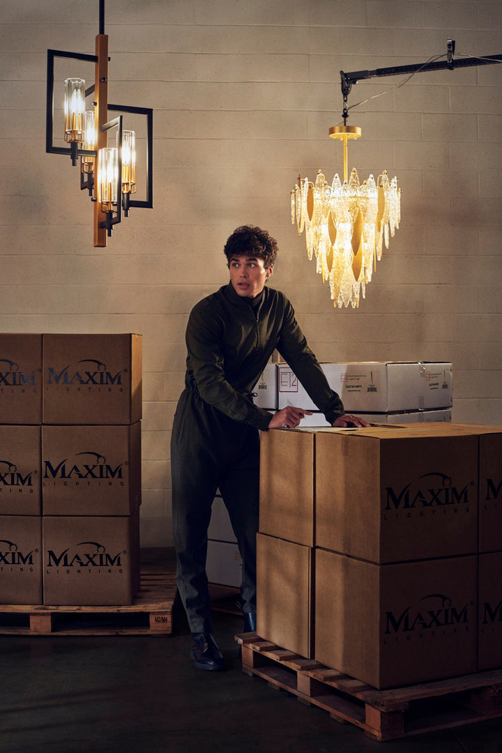 Flambeau 4-Light Chandelier by Studio M Lighting – lifestyle