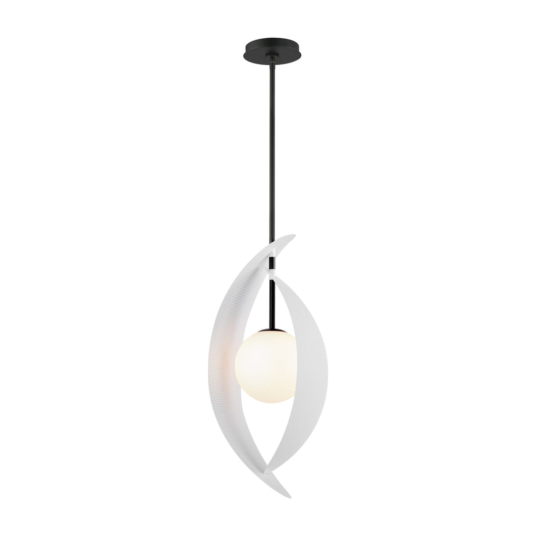 Chips 1-Light Pendant by Studio M Lighting in Matte White