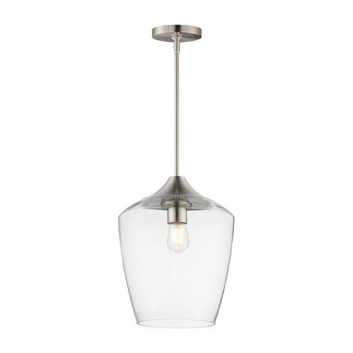 Goblet 12 Single Pendant by Studio M Lighting in Satin Nickel