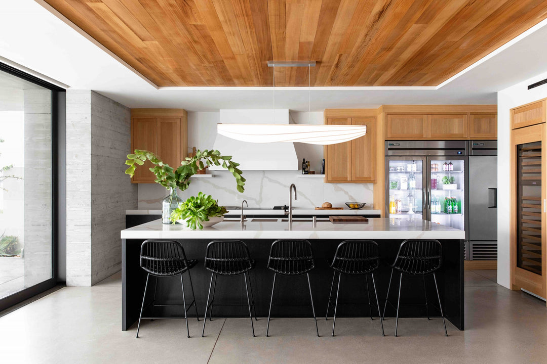 Lenis LED Linear Pendant by Cerno Pendants Cerno