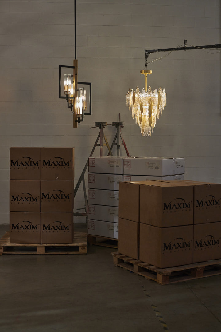 Flambeau 4-Light Chandelier by Studio M Lighting – lifestyle