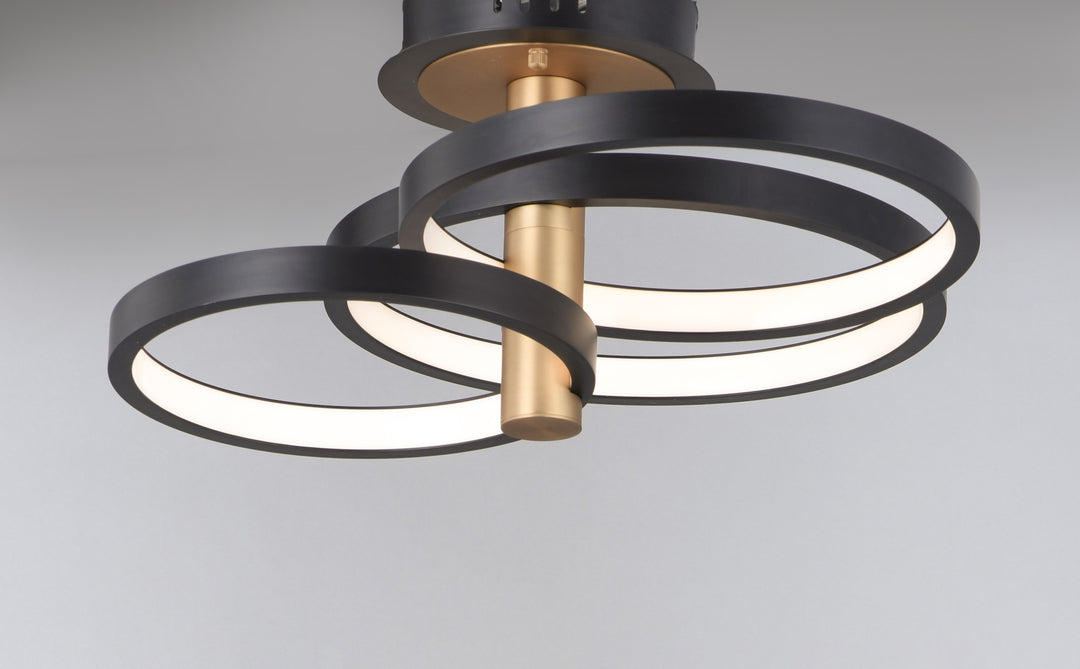 Hoopla LED Semi Flush Mount by Studio M Lighting – lifestyle