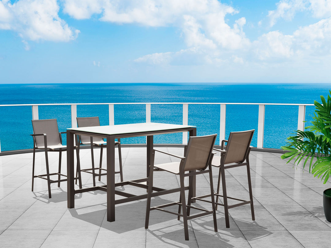 Vargas Outdoor Bar Table by Whiteline Modern Living – lifestyle