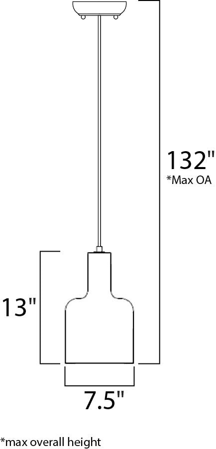 Bond Pendant 162395 by Studio M Lighting – line drawing