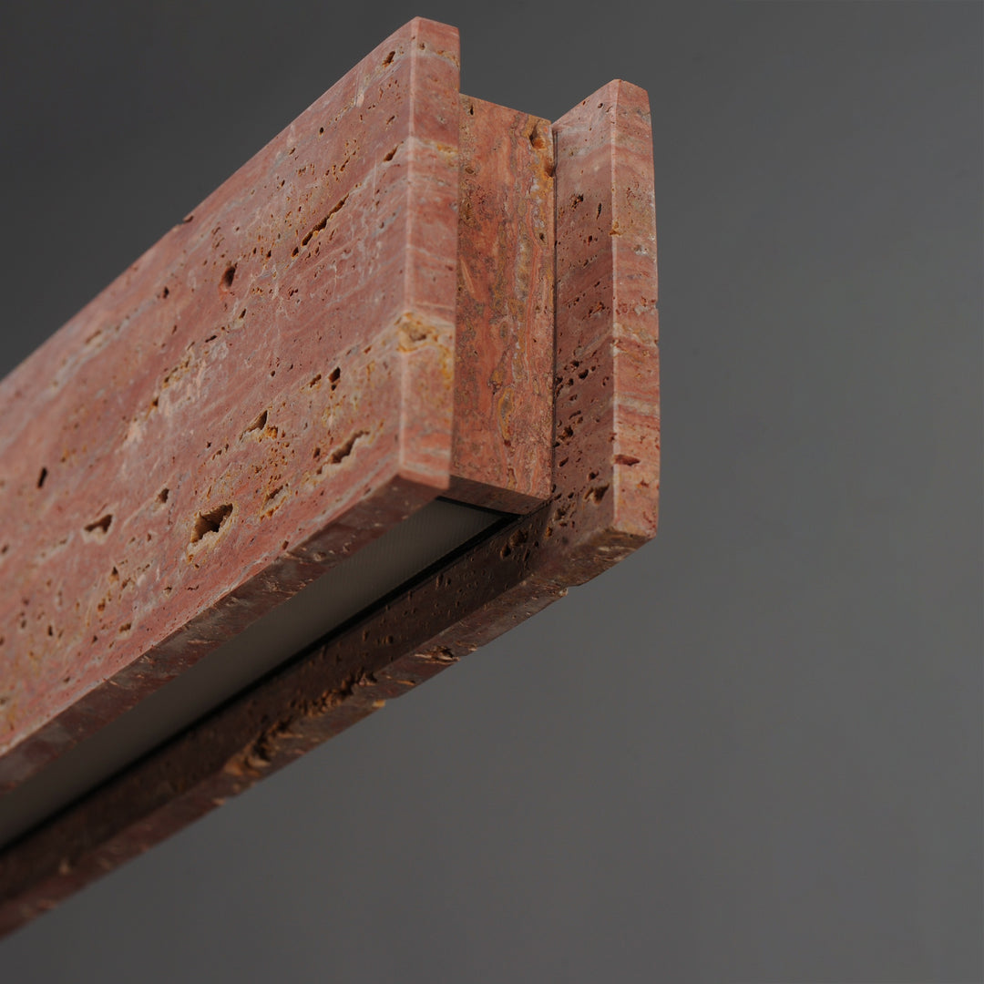 Lintel 59 LED Linear Stone Pendant by Studio M Lighting – lifestyle