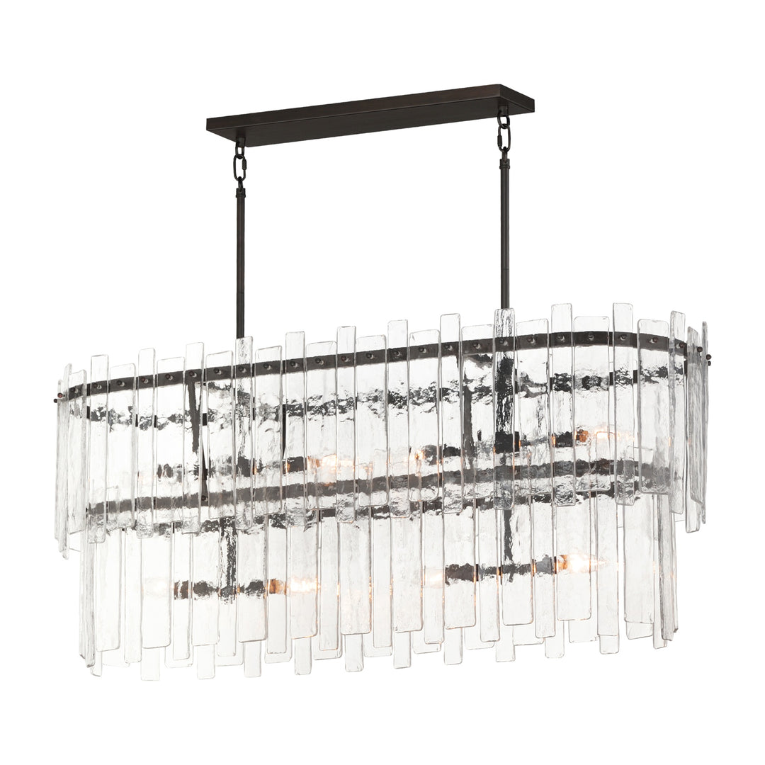Warren 8-Light Linear by Studio M Lighting in Dark Bronze
