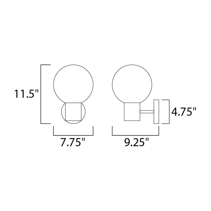 Vesper Wall Sconce 266030 by Studio M Lighting – line drawing