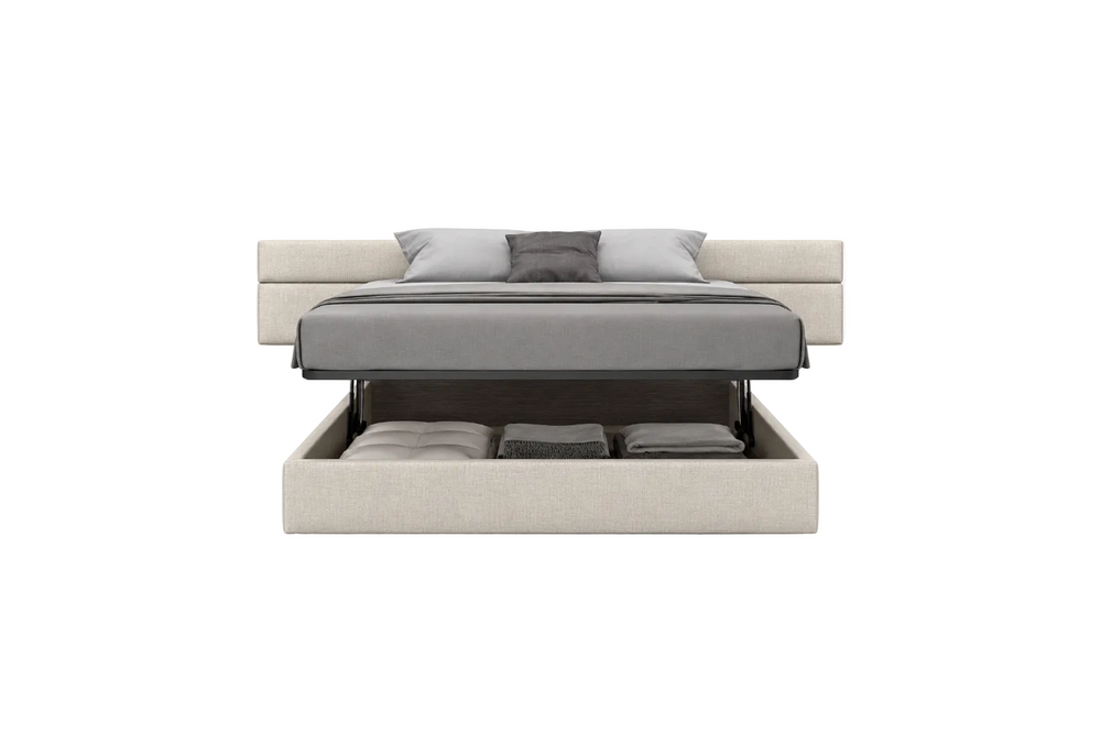 PLANK UPHOLSTERED STORAGE BED Huppe