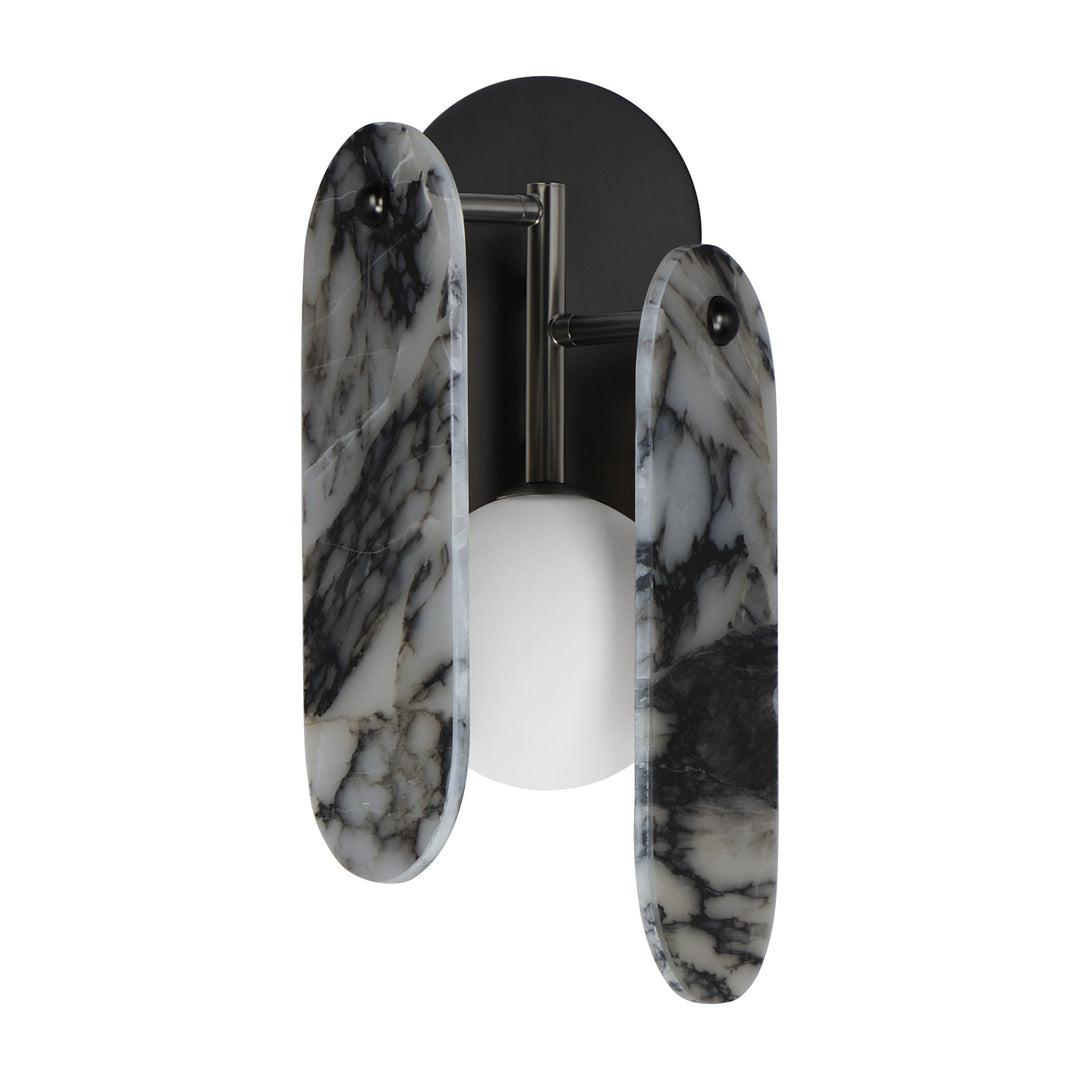 Megalith - Glass Megalith LED Wall Sconce by Studio M Lighting in Gunmetal
