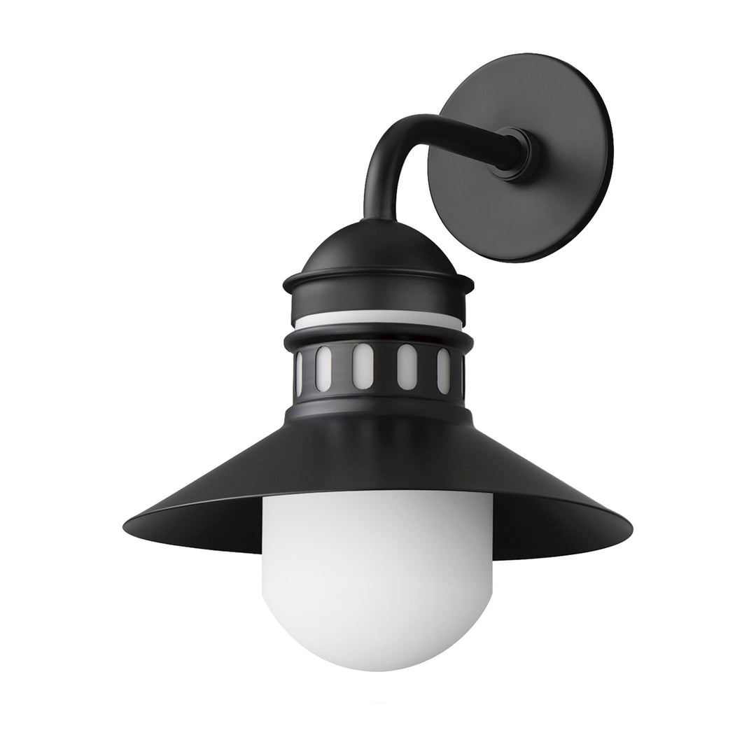 Admiralty 1-Light Outdoor Wall Sconce 365124 by Studio M Lighting in Black