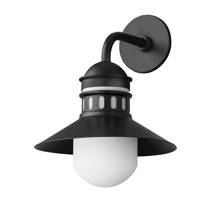 Admiralty 1-Light Outdoor Wall Sconce 365124 by Studio M Lighting in Black