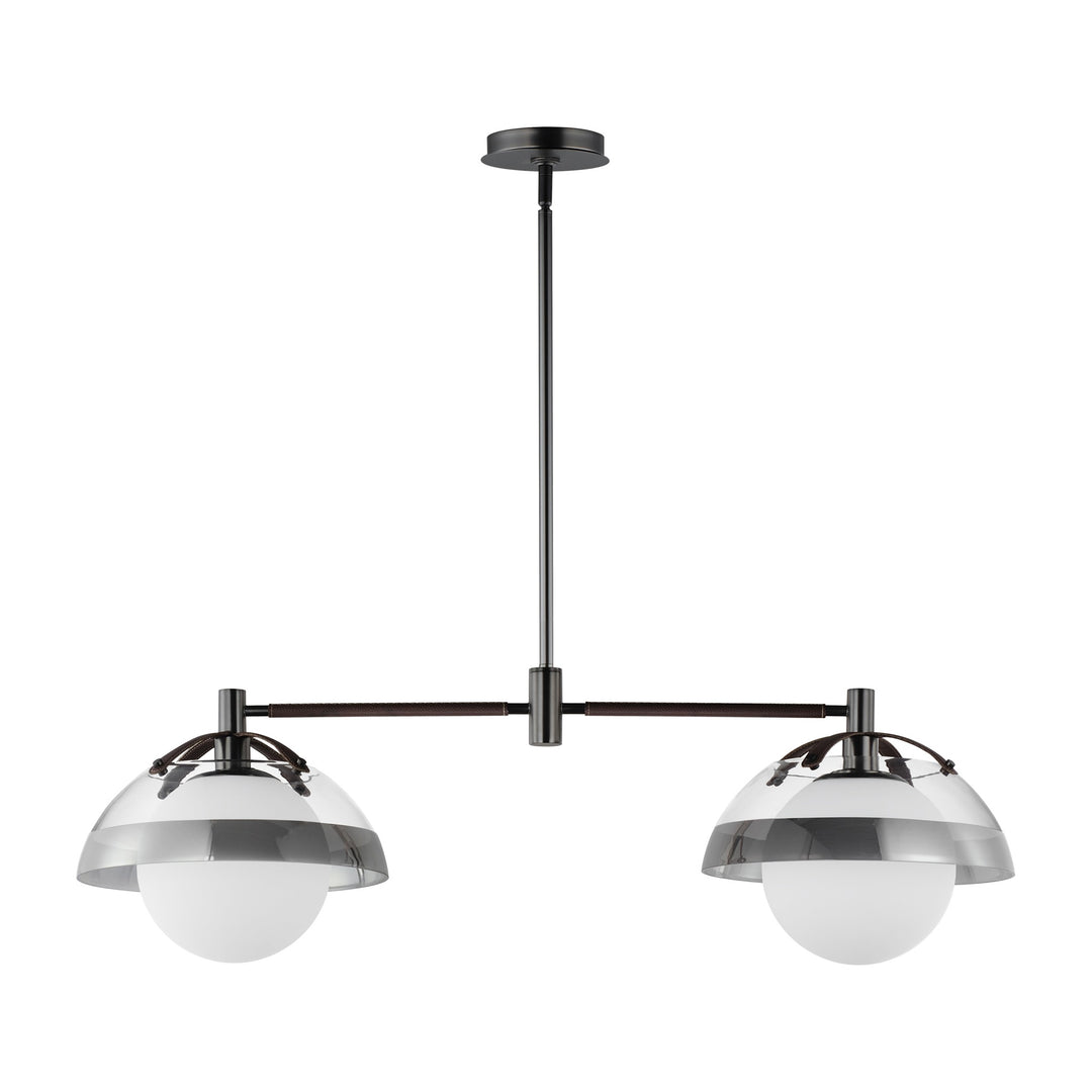 Domain 2-Light Pendant by Studio M Lighting in Gunmetal