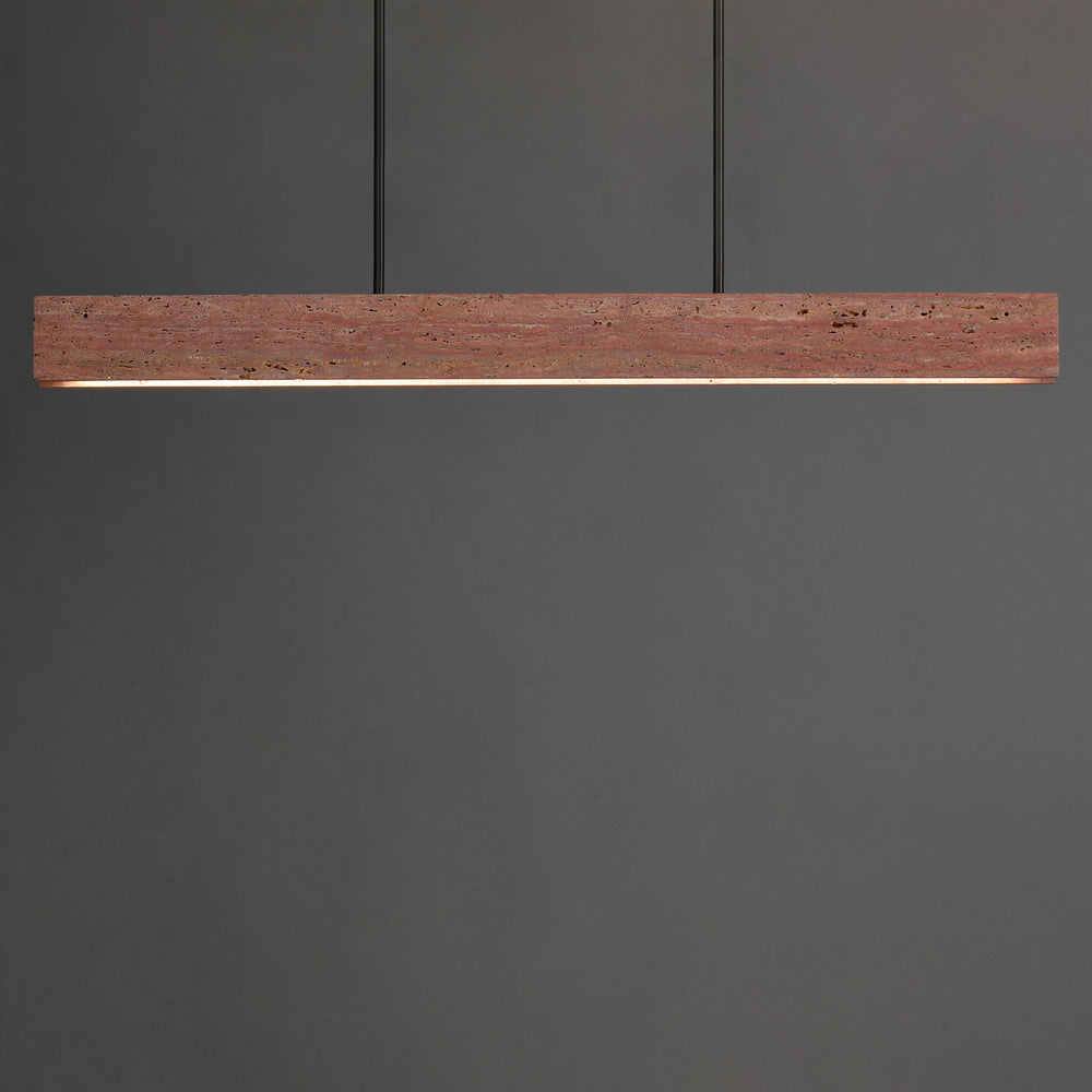 Lintel 47 LED Linear Stone Pendant by Studio M Lighting – lifestyle