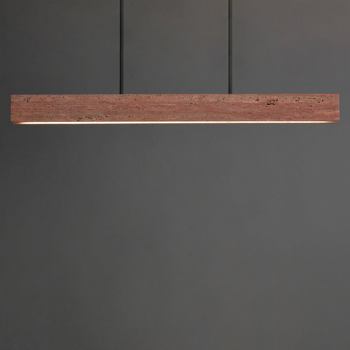 Lintel 47 LED Linear Stone Pendant by Studio M Lighting – lifestyle