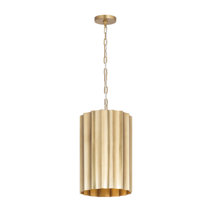 Allegra Small 1-Light Pendant by Studio M Lighting in Weathered Brass