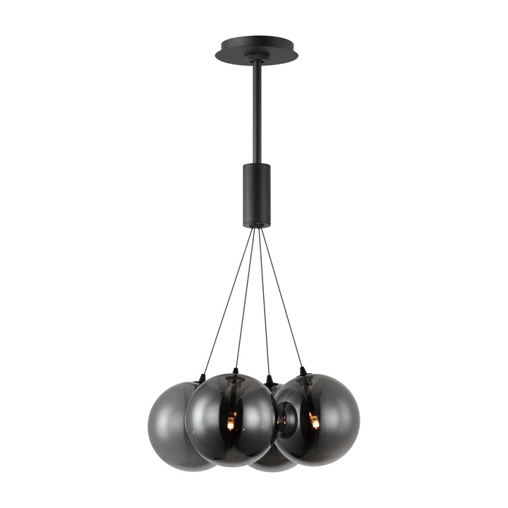 Burst 4-Light LED Pendant by Studio M Lighting in Black