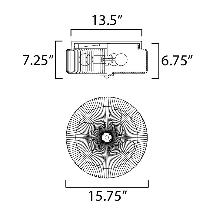 Kasbah 4-Light Flush Mount by Studio M Lighting – line drawing