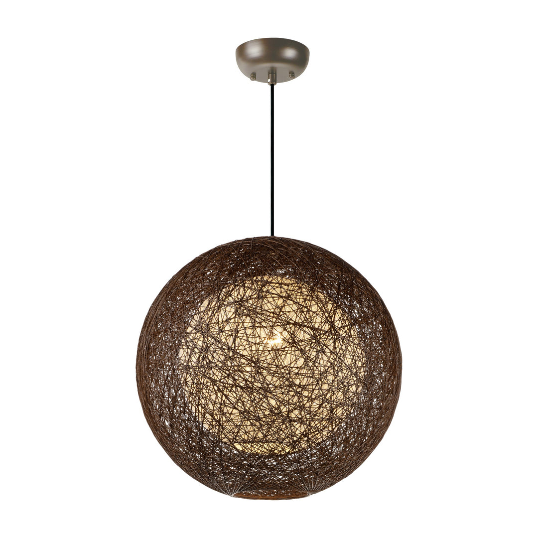 Bali Pendant 164405 by Studio M Lighting in Chocolate and White