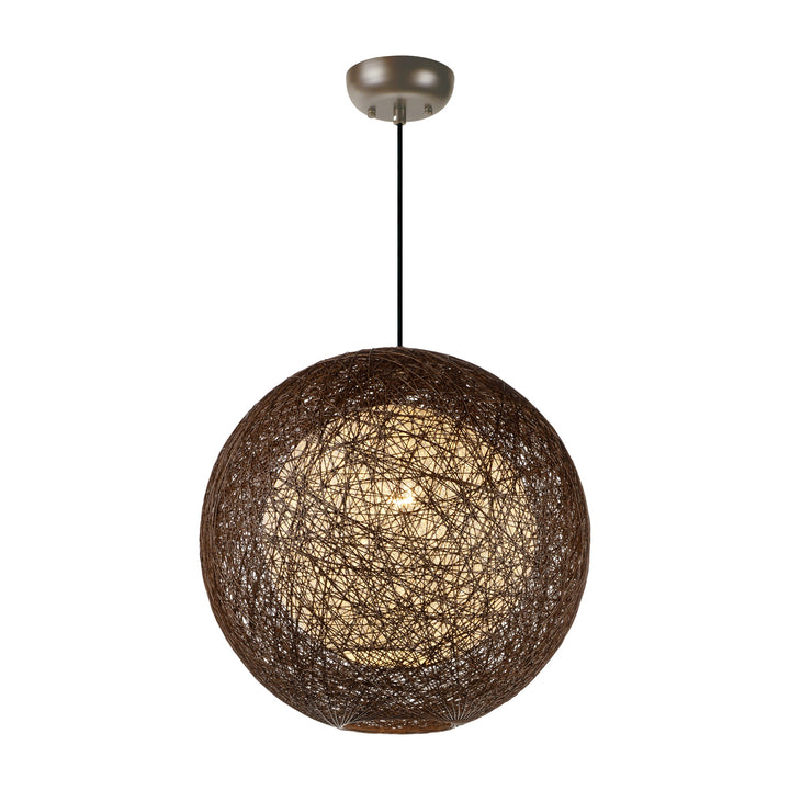 Bali Pendant 164405 by Studio M Lighting in Chocolate and White