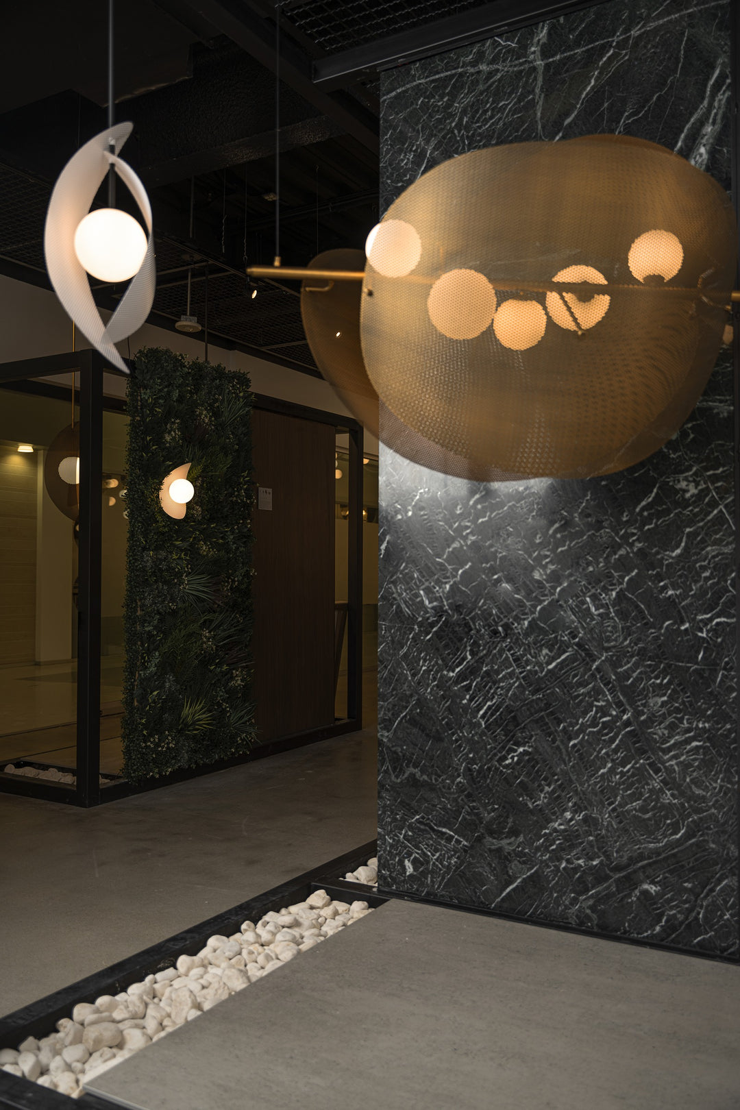 Chips 5-Light Linear Pendant by Studio M Lighting – lifestyle
