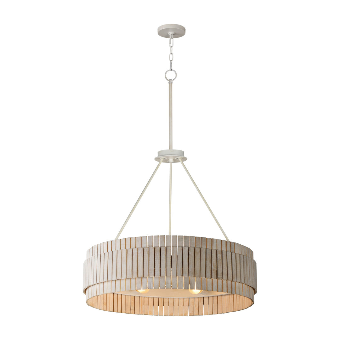 Satori 6-Light Chandelier by Studio M Lighting in Ecru