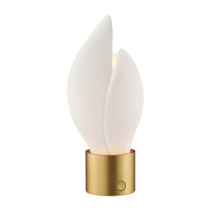 Burgeon LED Table Lamp by Studio M Lighting in Natural Aged Brass