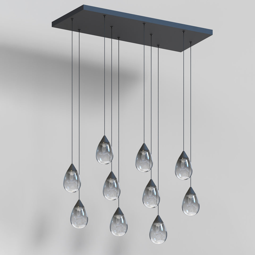 Dewdrop 10-Light LED Linear Pendant by Studio M Lighting – lifestyle