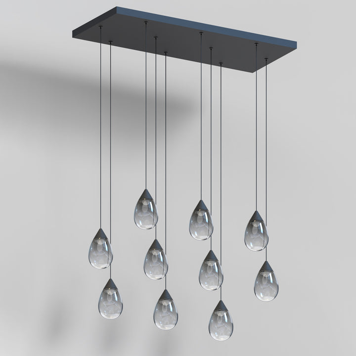 Dewdrop 10-Light LED Linear Pendant by Studio M Lighting – lifestyle