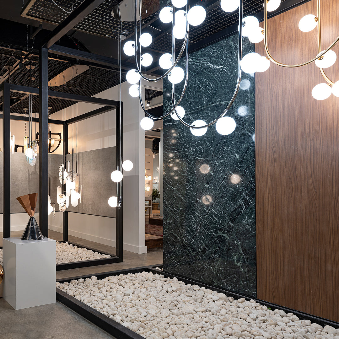 Contour 14-Light Fixed Stem Ceiling Light by Studio M Lighting – lifestyle