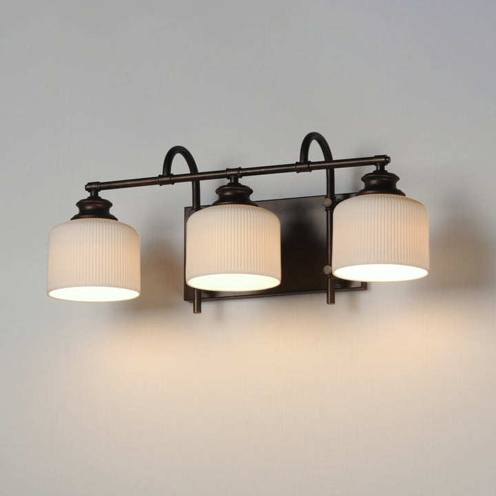 Bisque 3-Light Bath Vanity by Studio M Lighting – lifestyle