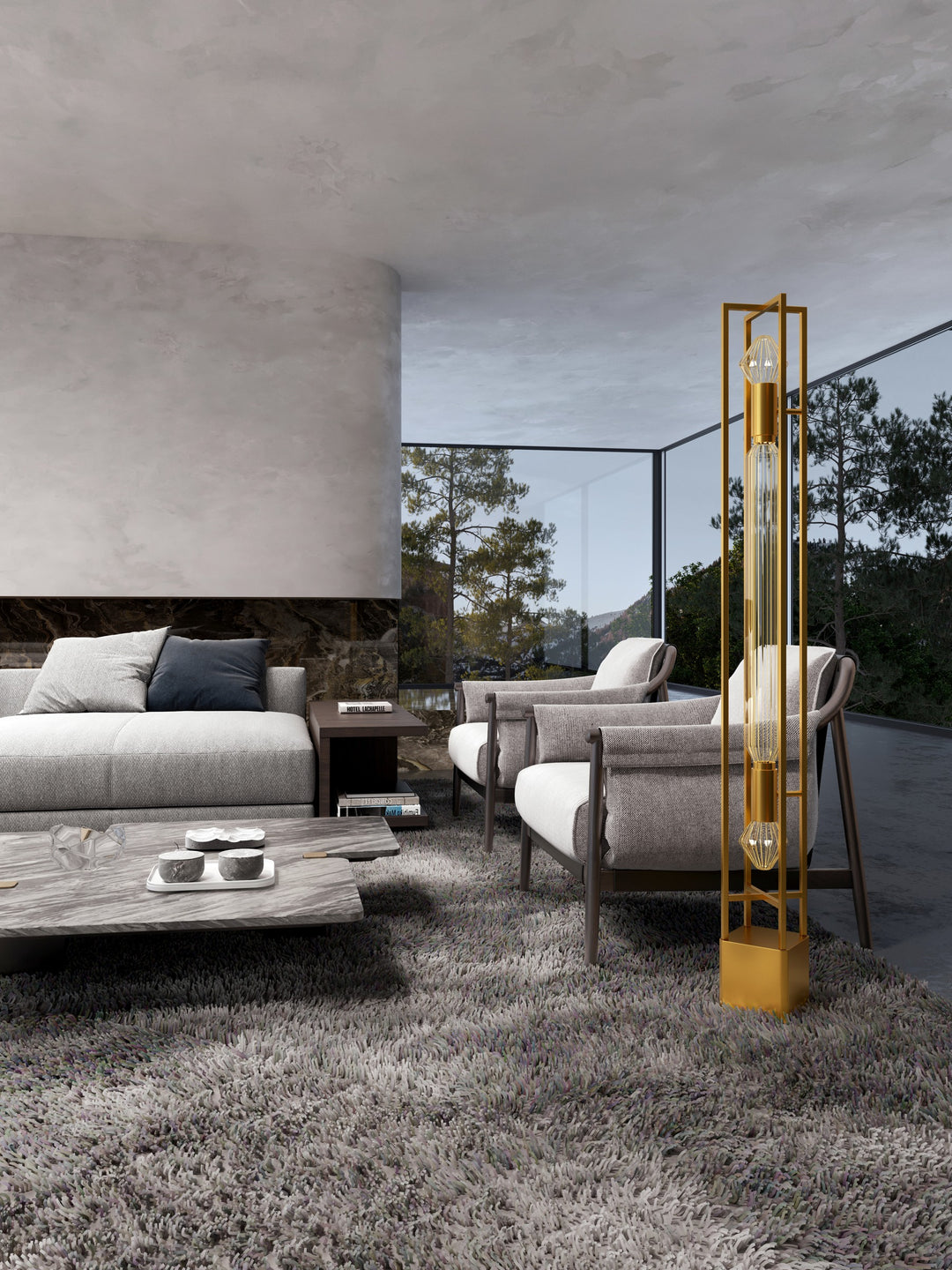 Zeppelin LED Floor Lamp by Studio M Lighting – lifestyle
