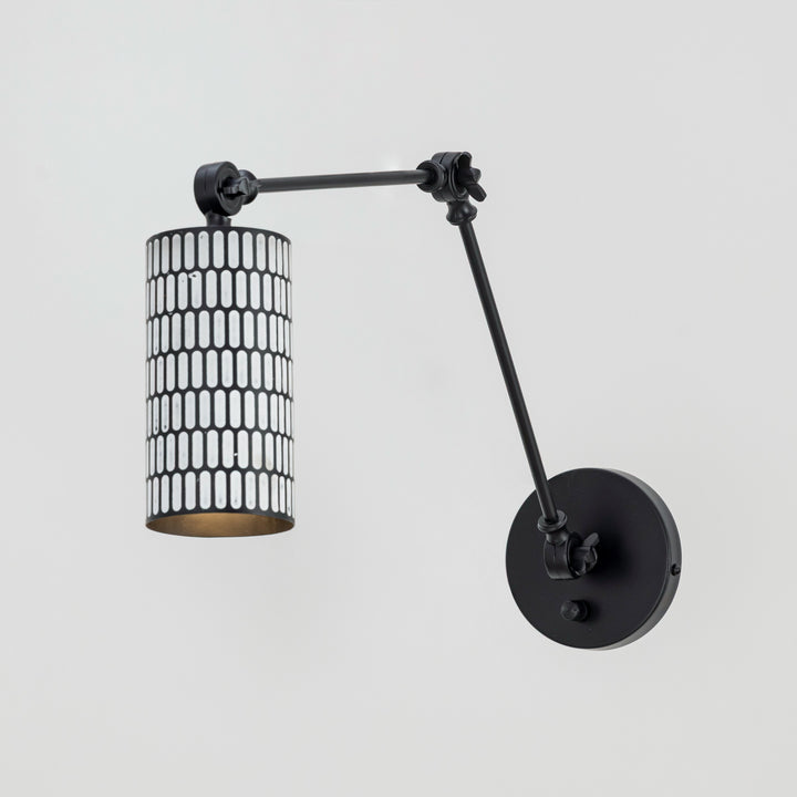 Shaka 1-Light Swing Arm Wall Sconce by Studio M Lighting – lifestyle