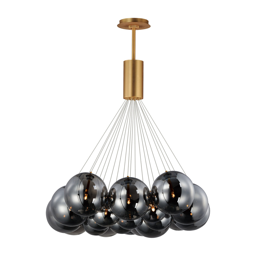 Burst 20-Light LED Pendant by Studio M Lighting in Gold