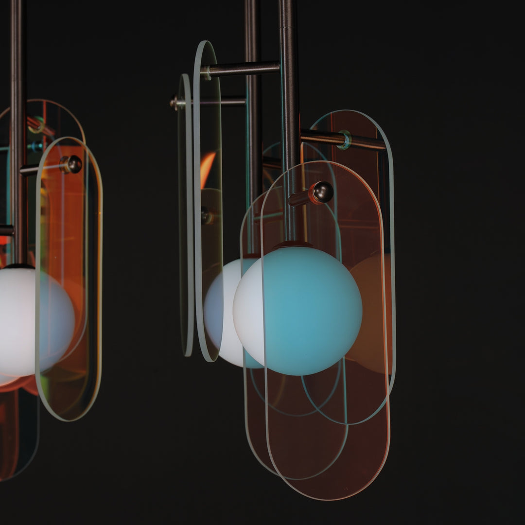 Megalith - Glass Megalith 5-Light Pendant by Studio M Lighting – lifestyle