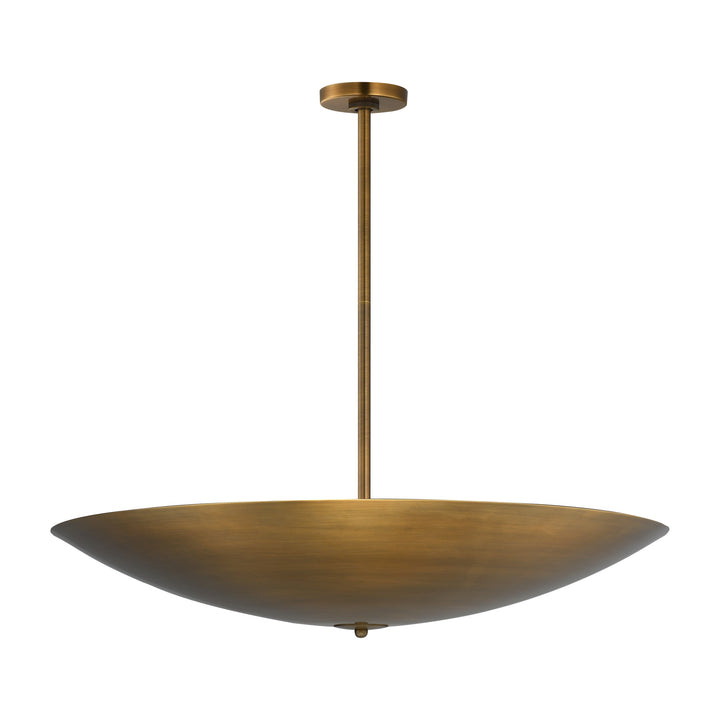 Vesta 36" LED Pendant/Semi-Flush by Studio M Lighting in Weathered Brass