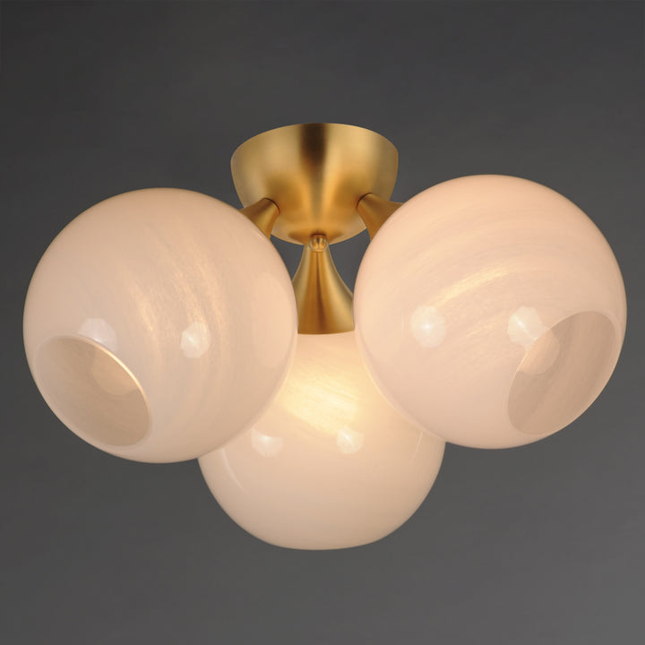 Neve 3-Light Semi Flush by Studio M Lighting – lifestyle