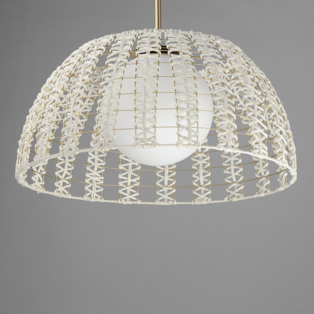 Macrame 1-Light Pendant by Studio M Lighting – lifestyle