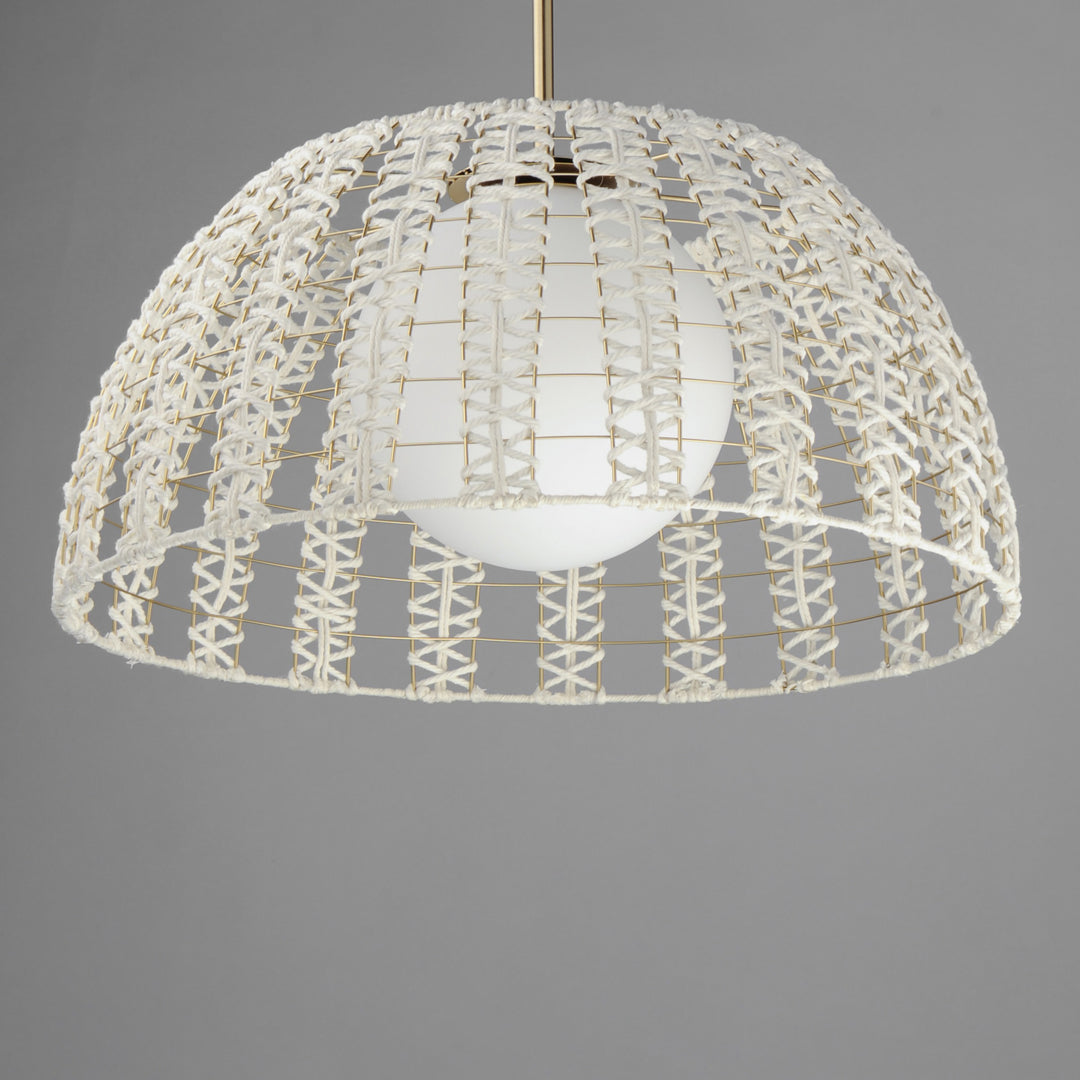 Macrame 1-Light Pendant by Studio M Lighting – lifestyle