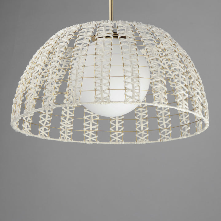 Macrame 1-Light Pendant by Studio M Lighting – lifestyle