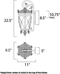 Perpetual LED Pendant by Studio M Lighting – line drawing
