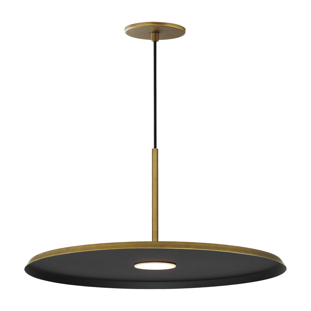 Berliner 20 LED Pendant by Studio M Lighting in Antique Brass