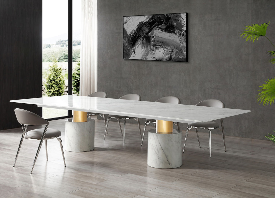 Geneva Extra Large Dining Table by Whiteline Modern Living – lifestyle