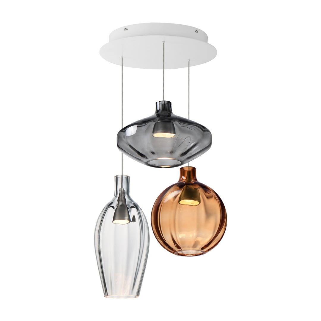 Ray Dance 3-Light LED Multi-Pendant by Studio M Lighting